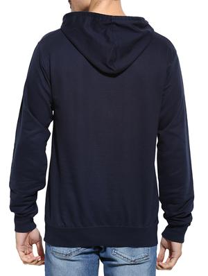 navy blue chest printed sweatshirt - 11614403 - Standard Image - 3