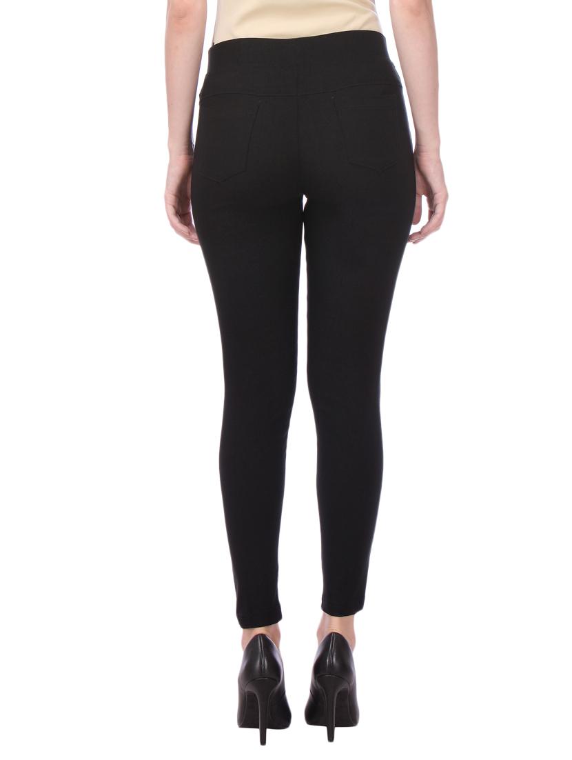 black cotton jeggings - 11656487 - Zoom Image - 3
