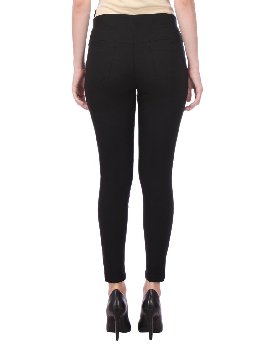 black cotton jeggings - 11656493 - Zoom Image - 3