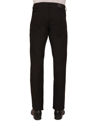 black cotton flat front formal trouser - 11668673 - Standard Image - 3