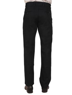 solid black cotton formal trouser - 11668678 - Standard Image - 3