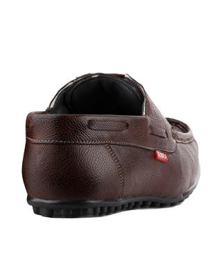 tan leatherette lace up boatshoes - 11670998 - Standard Image - 3