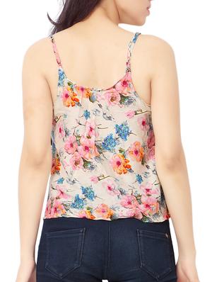 pink rayon crop top - 11678803 - Standard Image - 3
