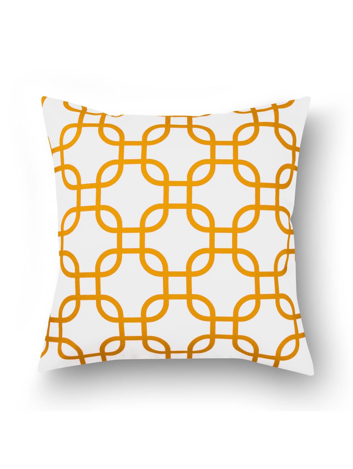 yellow cotton set of 10 cushion covers - 11697478 - Zoom Image - 3