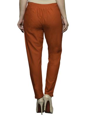 red cotton trouser - 11698446 - Standard Image - 3