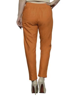 orange cotton trouser - 11698448 - Standard Image - 3