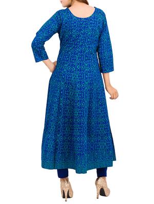 printed a-line kurta - 11704957 - Standard Image - 3