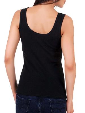 black cotton tank top - 11707235 - Standard Image - 3