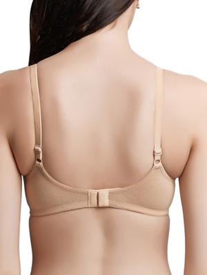 beige cotton regular bra - 11720658 - Standard Image - 3