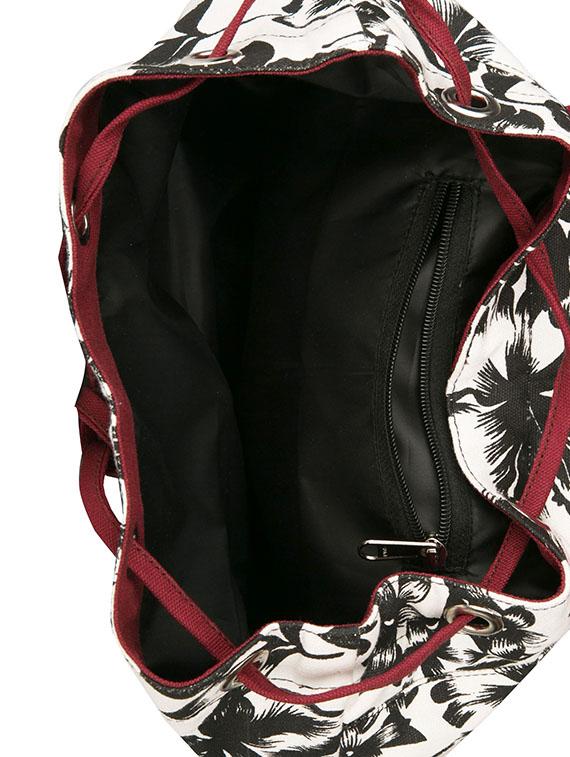 printed canvas backpack - 11734938 - Zoom Image - 3