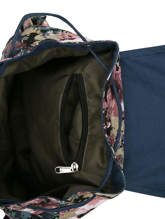printed canvas backpack - 11734940 - Zoom Image - 3