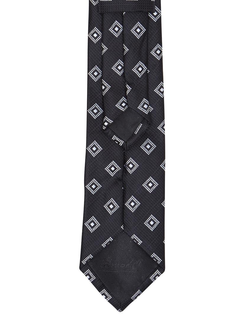 Black textured microfibre neck tie - 11740202 - Zoom Image - 3