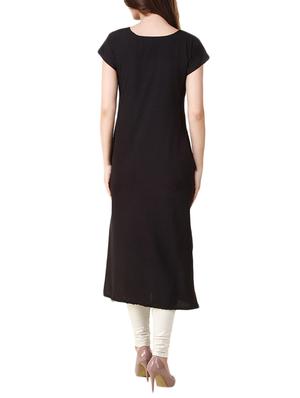 multi colored crepe straight kurta - 11747686 - Standard Image - 3