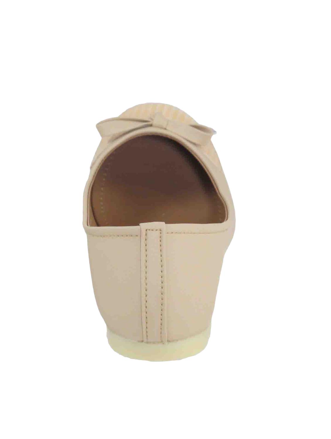 beige fabric slip on ballerina - 11748280 - Zoom Image - 3