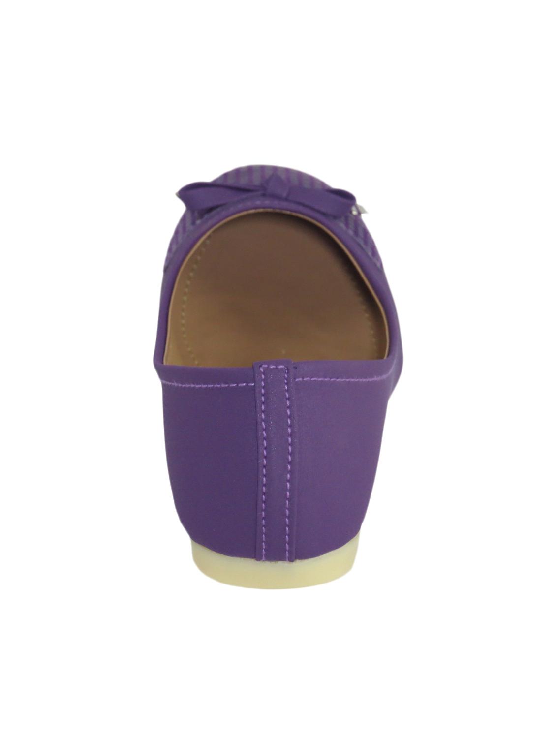 purple fabric slip on ballerina - 11748282 - Zoom Image - 3