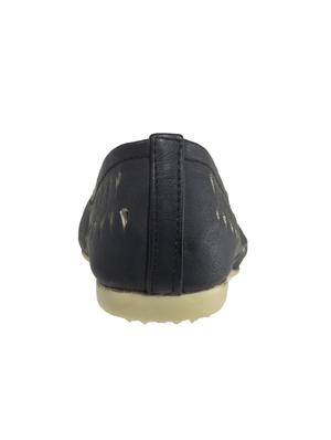 black fabric slip on ballerina - 11748286 - Standard Image - 3