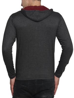 grey cotton color block tshirt - 11749423 - Standard Image - 3