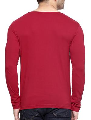 solid red cotton t-shirt - 11756289 - Standard Image - 3