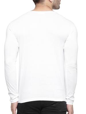 solid white cotton t-shirt - 11756312 - Standard Image - 3