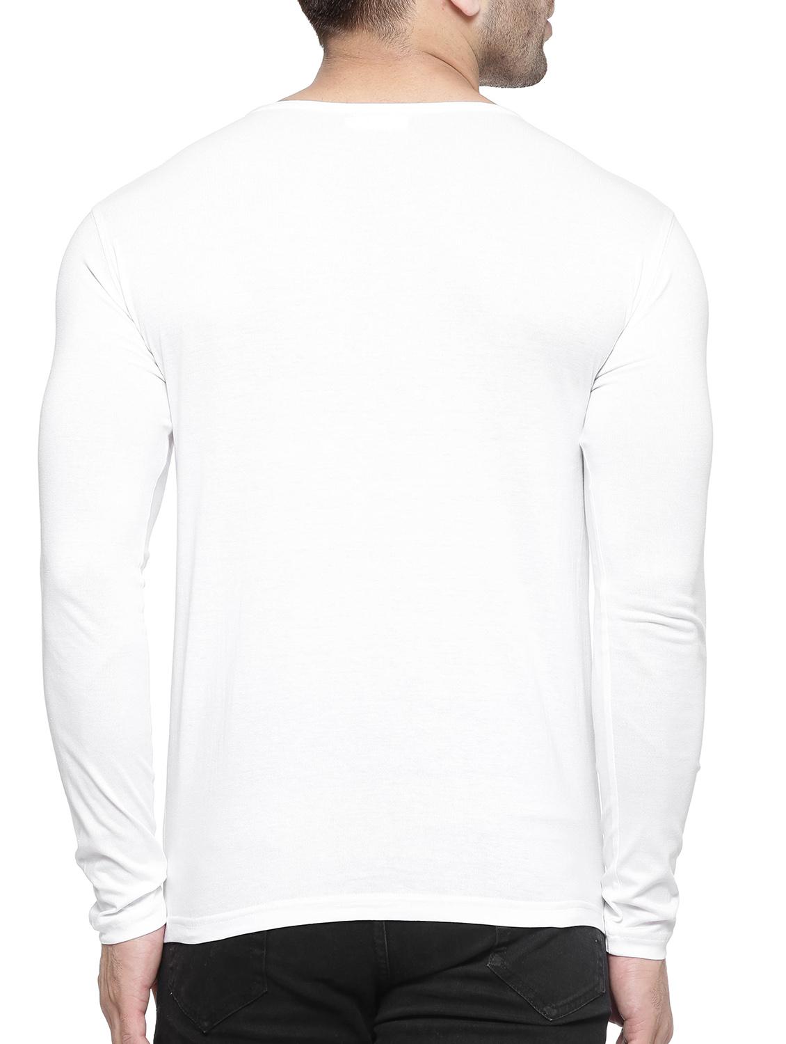 solid white cotton t-shirt - 11756312 - Zoom Image - 3