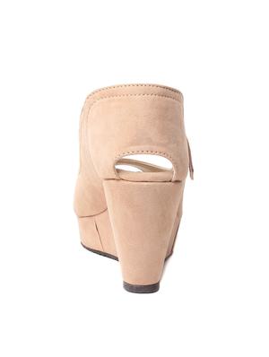 solid beige platforms wedge - 11787754 - Standard Image - 3