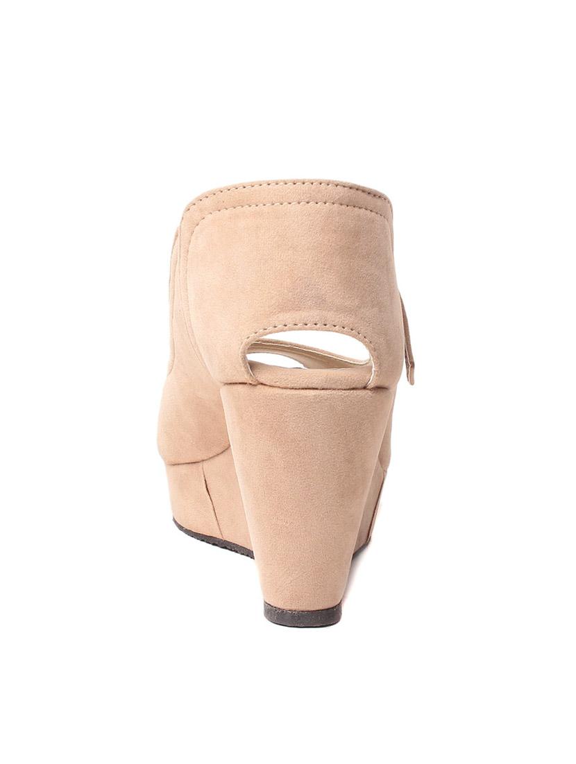 solid beige platforms wedge - 11787754 - Zoom Image - 3