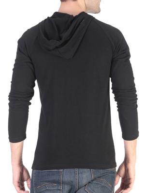 black solid cotton t-shirt - 11788139 - Standard Image - 3