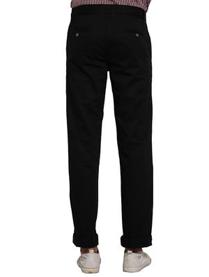 black cotton chinos casual trousers - 11789020 - Standard Image - 3