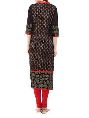 block print straight kurta - 11789244 - Standard Image - 3