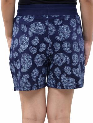 blue cotton printed short - 11809187 - Standard Image - 3