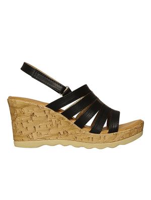 bruno manetti women black wedges - 11816592 - Standard Image - 3