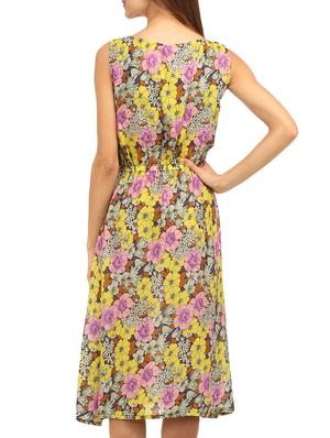 gathered detail floral maxi dress - 11820891 - Standard Image - 3