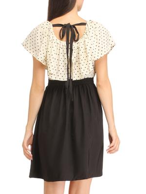 beige printed dress - 11833030 - Standard Image - 3
