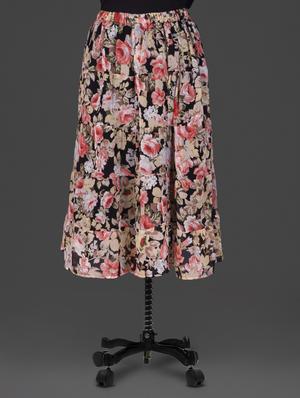 Multicoloured floral print georgette skirt - 1184844 - Standard Image - 3