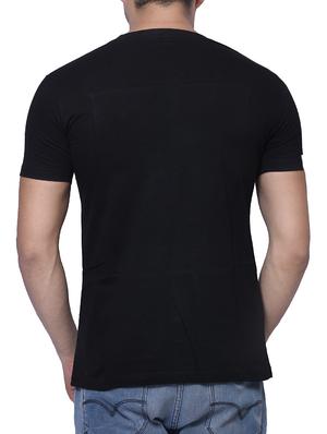 black printed cotton t-shirt - 11854970 - Standard Image - 3