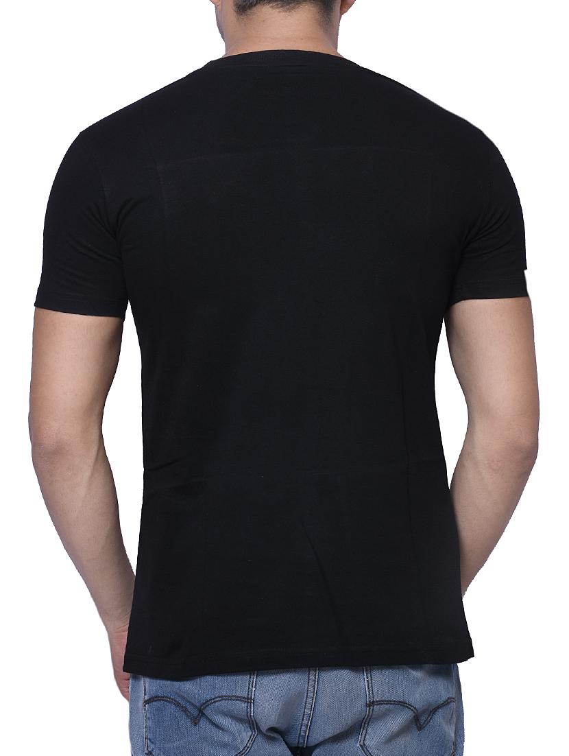 black printed cotton t-shirt - 11854970 - Zoom Image - 3