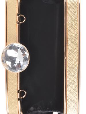 gold metal clutch - 11857906 - Standard Image - 3