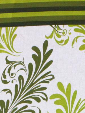home candy elegant green cotton double bed sheet with 2 pillow covers- 144 tc - 11863763 - Standard Image - 3
