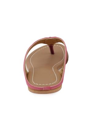 pink suede toe separator sandals - 11869339 - Standard Image - 3