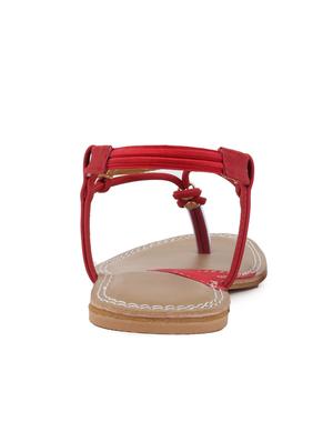red back strap sandal - 11869347 - Standard Image - 3