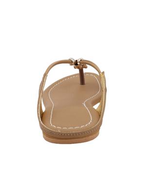 beige suede toe separator sandals - 11869354 - Standard Image - 3