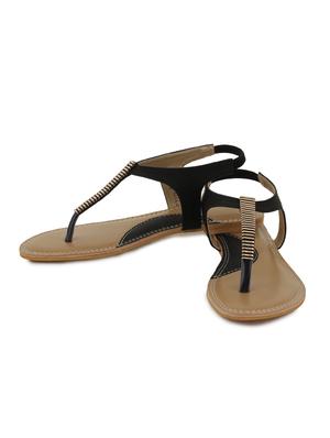 black suede back strap sandals - 11869360 - Standard Image - 3