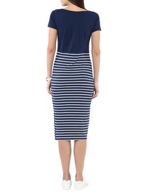 navy blue striped dress - 11870335 - Standard Image - 3