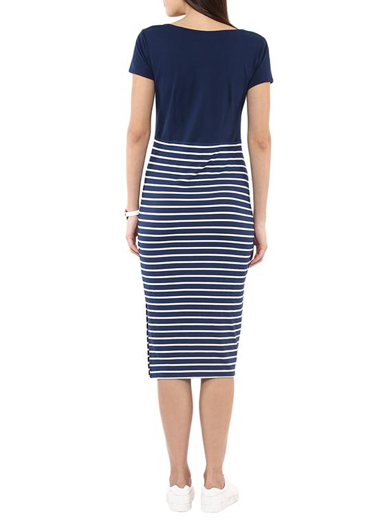 navy blue striped dress - 11870335 - Zoom Image - 3