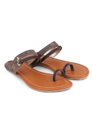 grey leatherette one toe sandals - 11899804 - Standard Image - 3