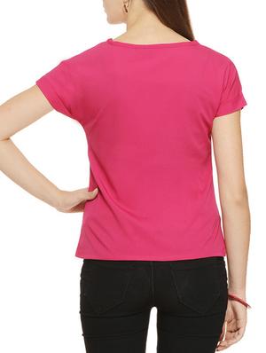 round neck solid tee - 11910584 - Standard Image - 3