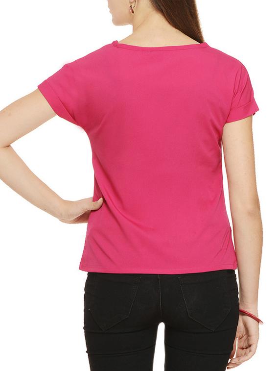 round neck solid tee - 11910584 - Zoom Image - 3