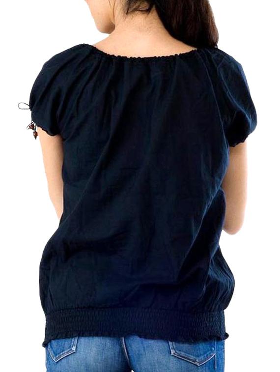 floral embroidered blouson top - 11912559 - Zoom Image - 3