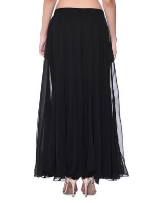 black chiffon sharara - 11952695 - Standard Image - 3