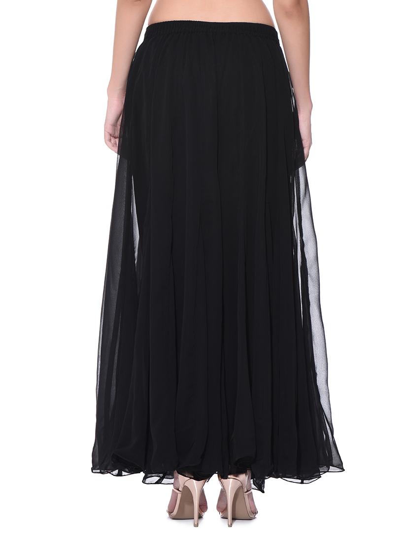 black chiffon sharara - 11952695 - Zoom Image - 3